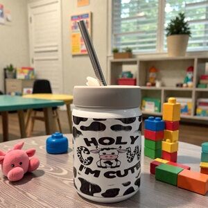 Kids Stainless Steel Mason Tumbler with Straw